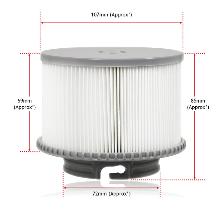 Filter Cartridge for MSpa Exotic Tuscany Alpine Nest Silver Cloud Tekapo Aurora Hot Tub x 2