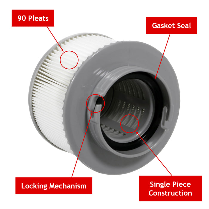 Filter Cartridge for MSpa Mono Reve Bliss Baikal Mont Blanc Camaro Hot Tub x 10