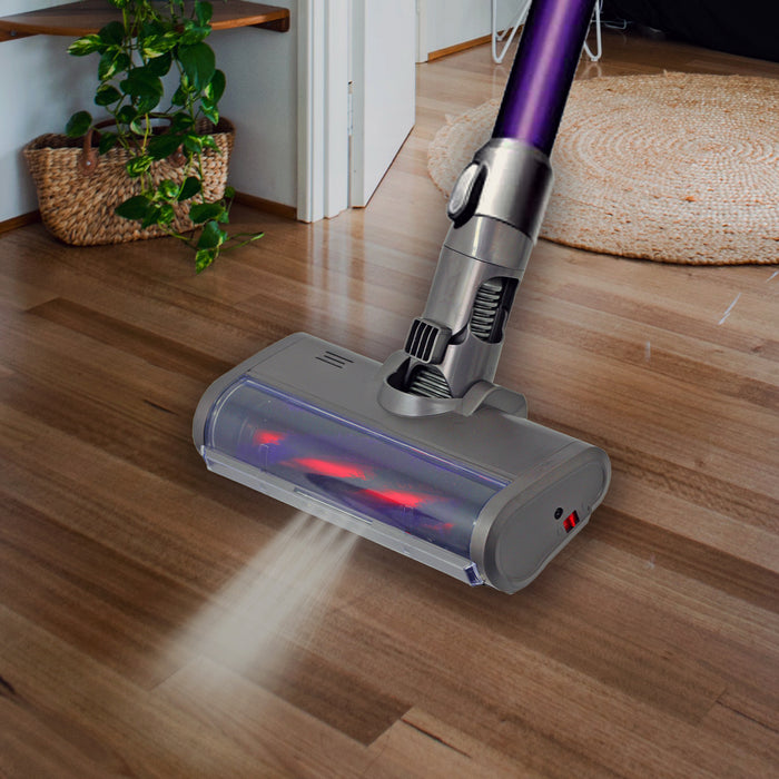 Carbon Fibre Motorhead Floor Tool + Blue Extension Rod Wand for Dyson DC62 Vacuum Cleaner