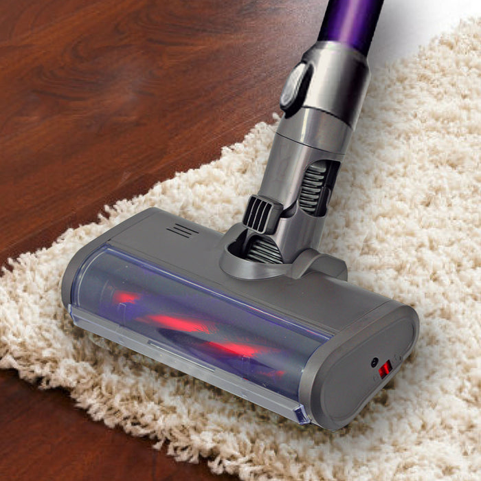 Carbon Fibre Motorhead Floor Tool + Blue Extension Rod Wand for Dyson DC62 Vacuum Cleaner