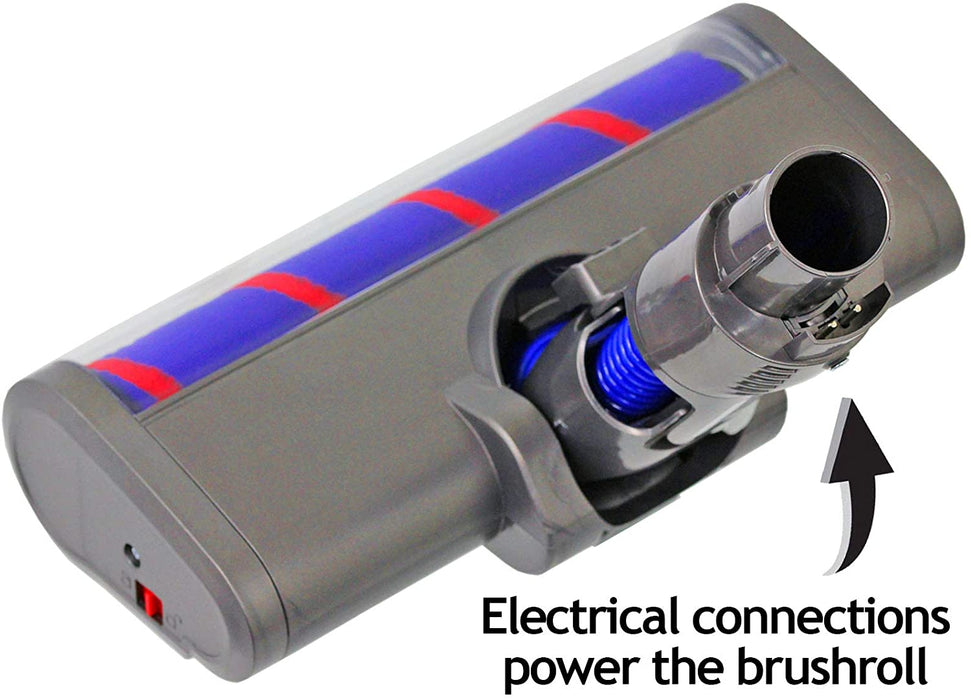 Soft Roller Floor Tool Extension Rod Crevice for DYSON DC58 DC59 DC62 V6 Vacuum Cleaner
