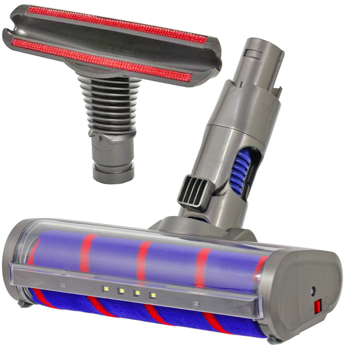 Soft Roller Brush Head Hard Floor Turbine Tool + Upholstery Nozzle for DYSON SV03 SV04 SV06 Vacuum Cleaner