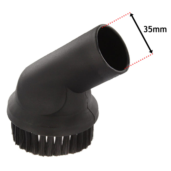 Round Dusting Brush Tool for Miele Vacuum Cleaner (35mm, Pack of 2)