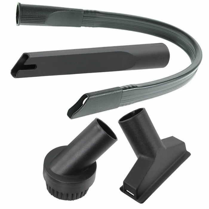 SPARES2GO Extra Long Flexible Crevice + Mini Tool Brush Kit for Vax Vacuum Cleaner