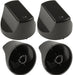 Black Control Switch Knobs for HOTPOINT Oven Cooker (Pack of 4)