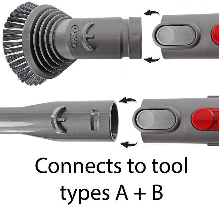 Long Flexi Crevice Tool + Quick Release Adaptor for DYSON Vacuum Cleaner CY22 CY23 Cinetic Big Ball Animal