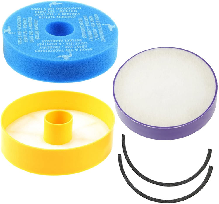 Filters Set + Seal Kit for Dyson DC07 Vacuum Allergy Washable Pre & Post Motor HEPA Filter + 5 Fresheners