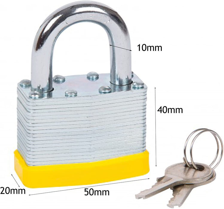 10mm Hardened Steel Motorbike Motorcycle Lock Up Chain 3 Foot Long + Padlock