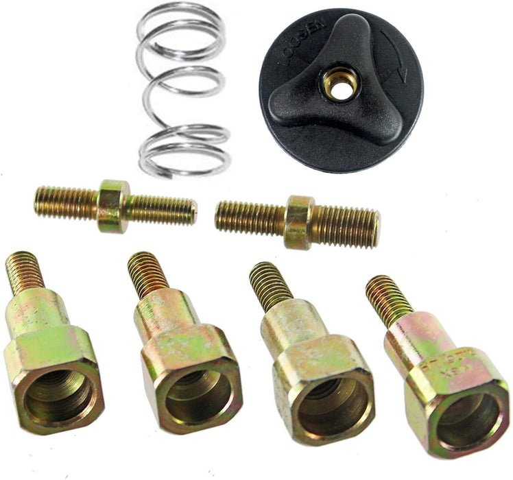 UNIVERSAL Dual Line Manual Feed Head with Bolts + 80m Dual Core Refill for Strimmer/Trimmer/Brushcutter