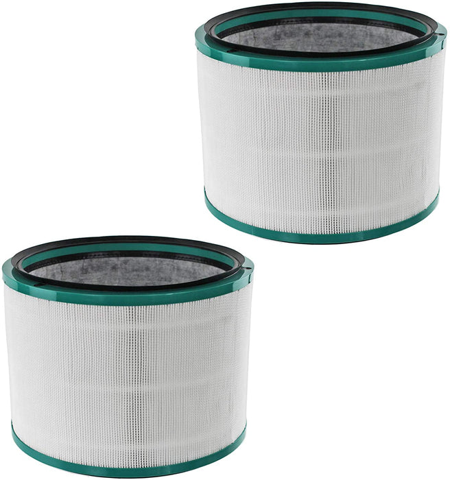 Hepa Filter for DYSON DP01 DP03 HP00 HP02 Pure Cool Fan Air Purifier (Pack of 2) + Dusting Brush