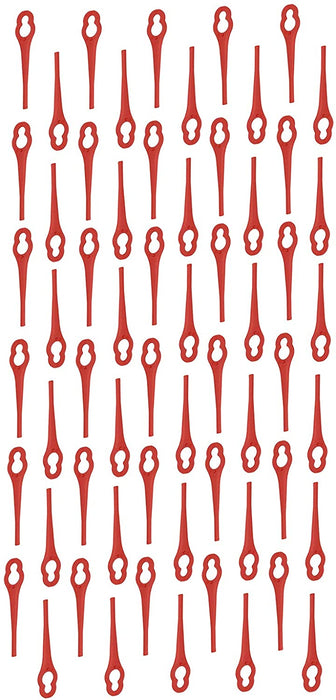 Red Plastic Blades for B&Q 18V LI CORDLESS MGT18 Strimmer Trimmer x 60