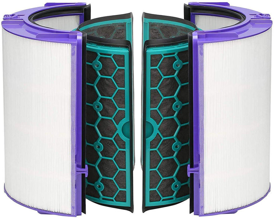 HEPA + Carbon Filter Kit for DYSON 360˚ Glass Activated Carbon Pure Cool DP04 HP04 TP04 Air Purifying Tower Fan (Pack of 2)