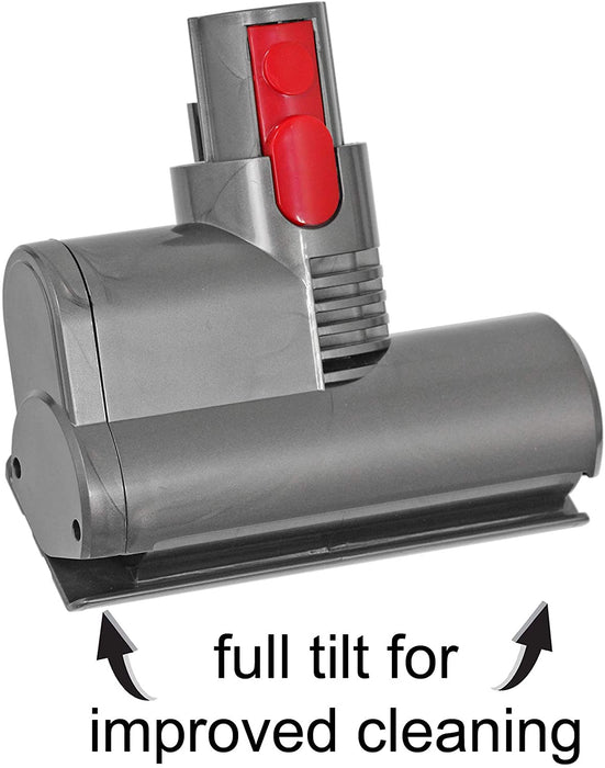 Mini Turbine Brush for Dyson V8 SV10 Motorised Tool + Extension Tube + Filters