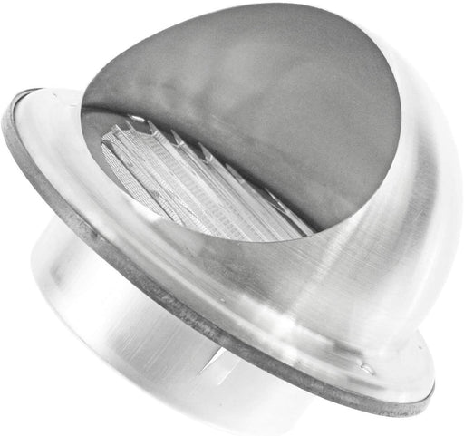 UNIVERSAL Bull Nose Wall Outlet Kit & Extension Hose for Vented Tumble Dryer Air Conditioning Cooker Hood (5" x 3m, Stainless Steel)