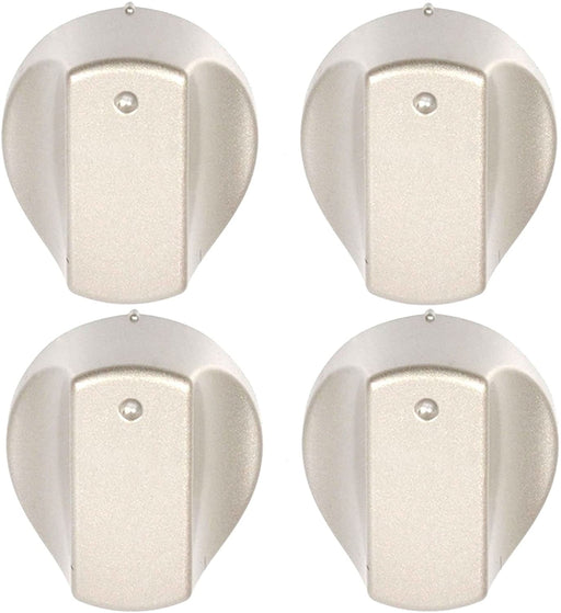 Hot-Ari ix Control Knob Switch for Hotpoint Oven Cooker (Silver, Pack of 4)