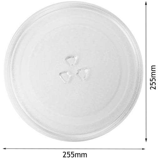 Glass Turntable Plate for SAMSUNG Microwave Oven (255mm)
