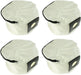 Reusable Zip Up Cloth Bag for Numatic Henry Hetty Vacuum Cleaner Pack of 4