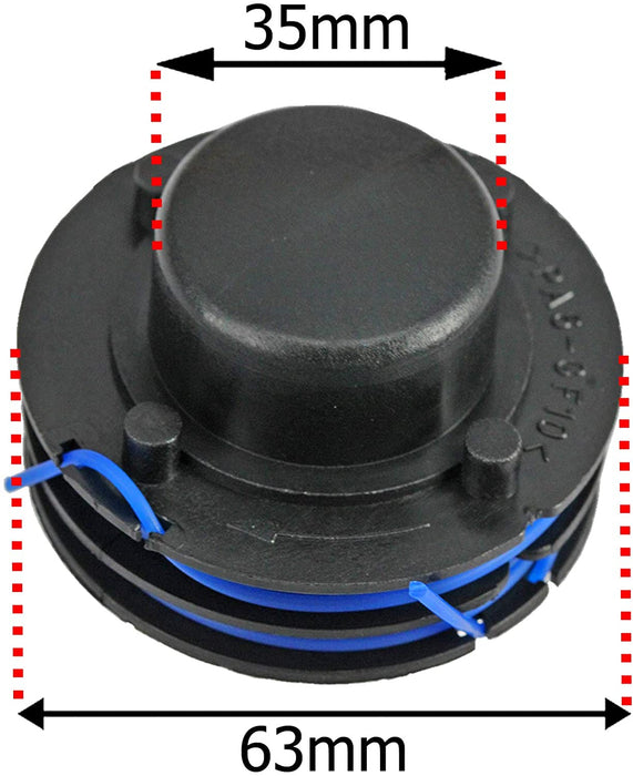 Line & Spool for WILKO 250w 0424693 Strimmer Trimmer