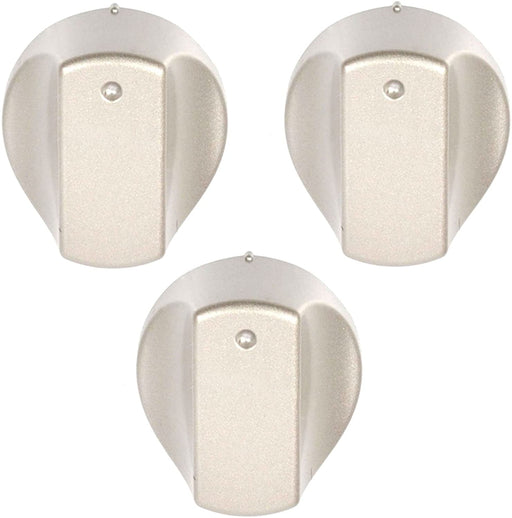Hot-Ari ix Control Knob Switch for Hotpoint Oven Cooker (Silver, Pack of 3)