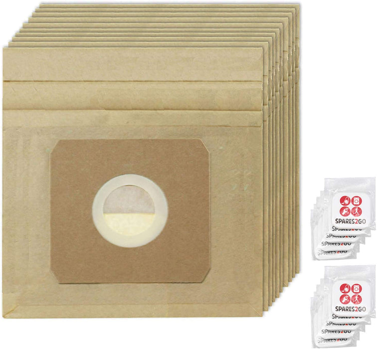 Strong Dust Bags for TESCO VC010 315C Vacuum Cleaner (Pack of 10) + 10 Freshener Tabs