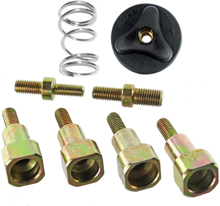 UNIVERSAL Dual Line Manual Feed Head with Bolts + Bump Feed Head for Strimmer/Trimmer/Brushcutter