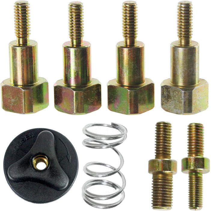 UNIVERSAL Dual Line Manual Feed Head with Bolts + 4 x 90m Refill for Strimmer/Trimmer/Brushcutter