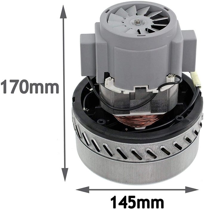 Motor Unit for Craftex Vacuum Cleaners 1000W Double 2 Stage Bypass (5.7" / 145mm, 230V)