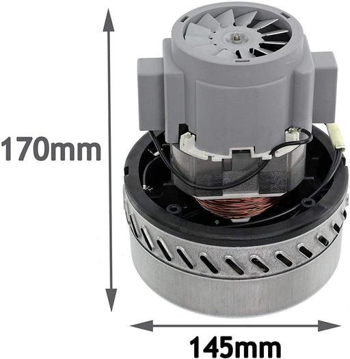 Motor Unit for SOTECO TRUVOX NILCO Vacuum Cleaners 1000W Double 2 Stage Bypass (5.7" / 145mm, 230V)