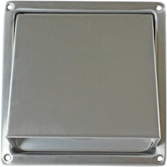 UNIVERSAL Cowled Exterior Wall Outlet Kit & Extension Hose for Vented Tumble Dryer (5" x 3m, Stainless Steel)