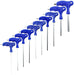 10 Piece T Handle Metric Hex Allen Key CR-V Screwdriver Set + Stand