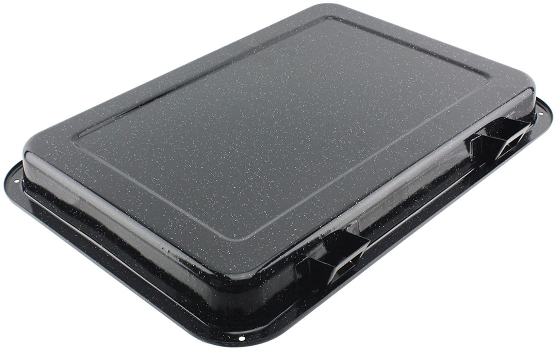 Large Grill Pan, Rack & Dual Detachable Handles with Adjustable Shelf for BAUMATIC Oven Cookers