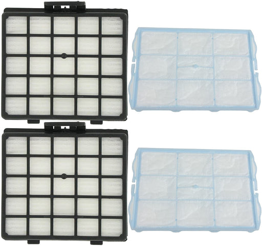 Washable Motor & HEPA Filter for PROFILO VS6PT1830/03 VS6PT2022/03 Vacuum Cleaner (Pack of 4)