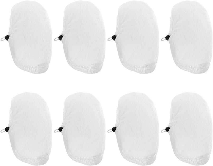 Hard Floor Cleaning Cloth Pads for Morphy Richards 720020 720021 720502 9 in 1 Steam Cleaner Mop (Pack of 8)