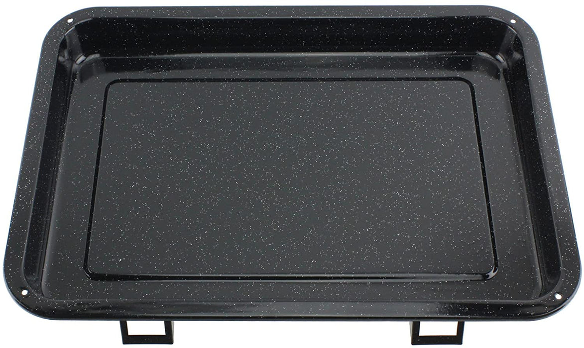 Large Grill Pan, Rack & Dual Detachable Handles with Adjustable Shelf for LAMONA Oven Cookers