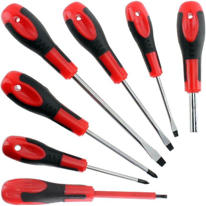 35 Piece Chrome Vanadium Magnetic Screwdriver Bit Tool Set + Cordless Rechargeable Electric Screwdriver