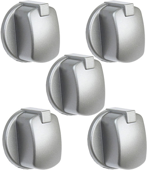 Control Knob Switch Button for INDESIT FIM Cooker Oven Pack of 5 (Silver/INOX)