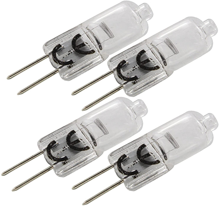 UNIVERSAL Cooker Hood Halogen Light Bulb (20w, G4 / 2 Pin) Pack of 4