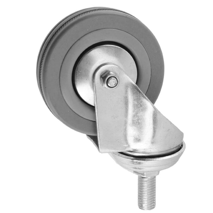 Castor Wheel Trolley 50mm M10 Threaded Swivel Non-Marking 4 x Caster Wheels