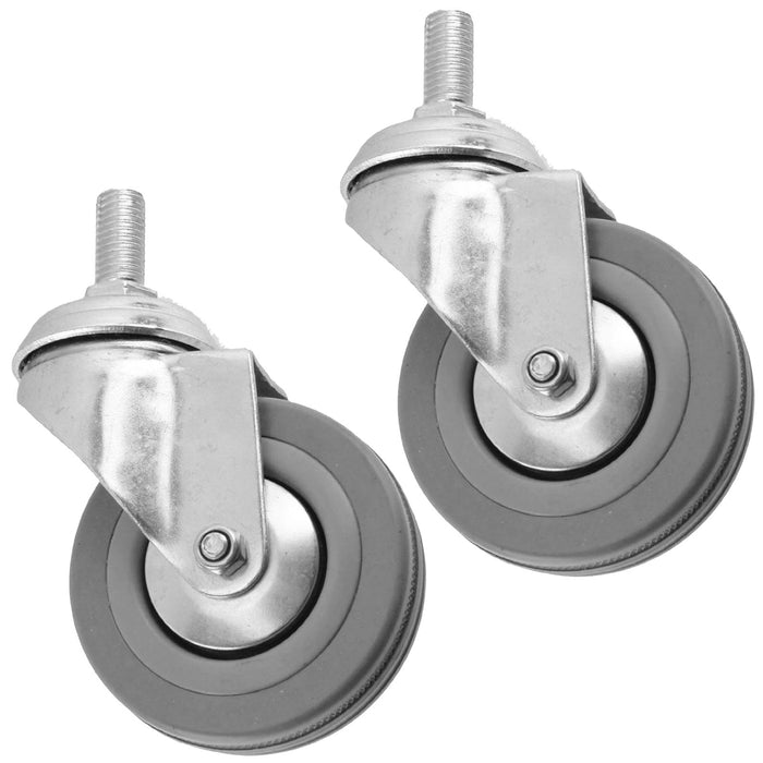 Castor Wheel Trolley 50mm M10 Threaded Swivel Braked Non-Braked 4 x Caster Wheels