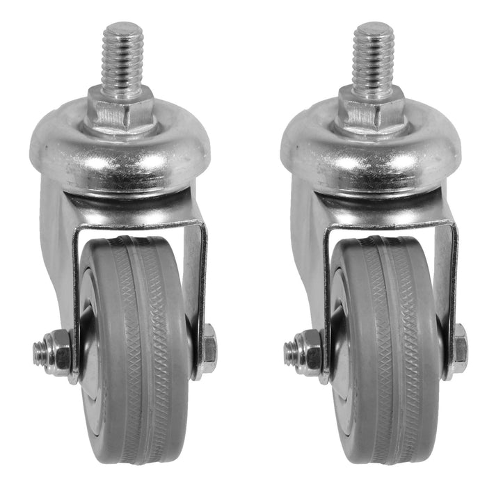 Castor Wheel Trolley 50mm M10 Threaded Swivel Braked Non-Braked 4 x Caster Wheels