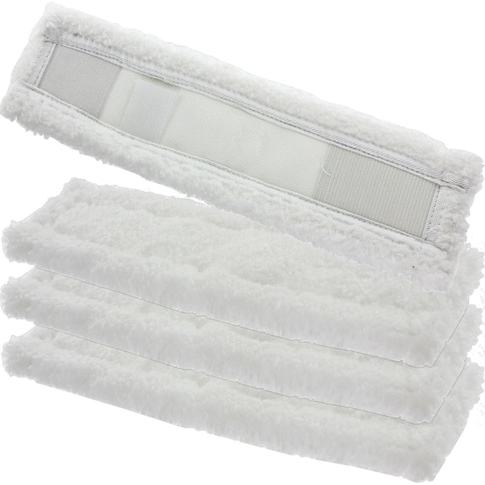 Cloth Pads + Cleaning Fluid for KARCHER Window Vac Vacuum - 4 x Pads + 500ml