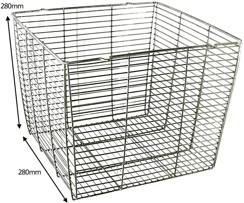 UNIVERSAL Outdoor Lighting Guard Cage Security Alarm Anti Theft Box Stainless Steel (28cm, Square)