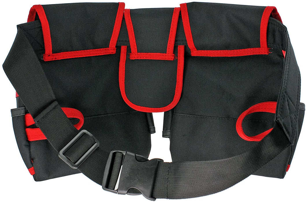 Heavy Duty 20 Pocket Double Tool Belt Pouch for DIY Trade Jobs Joiners Carpenters Builders