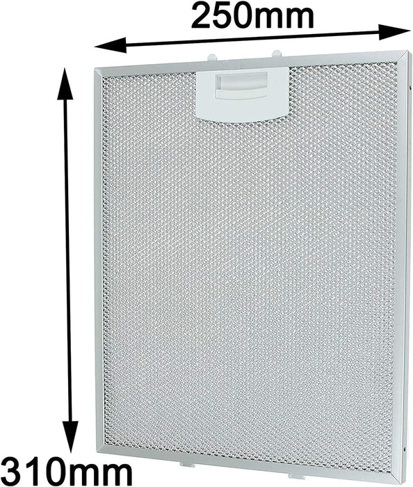 Vent Extractor Metal Mesh Filter for Bosch Cooker Hood Vent (Pack of 2 Filters, 250 x 310 mm)