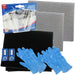 UNIVERSAL Cooker Hood Carbon Grease Filter + E14 SES 40W Light Bulbs Complete Kit for Kitchen Extractor Fan Vent