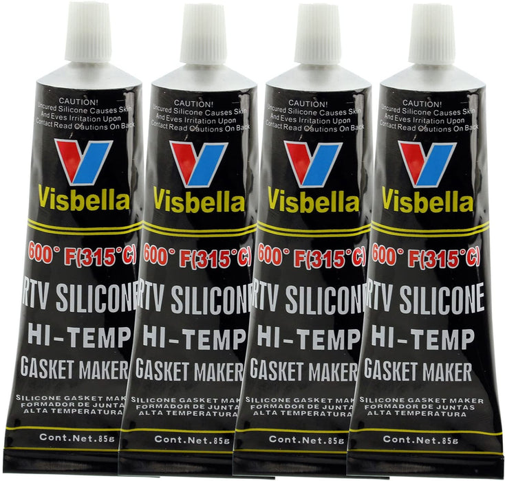 Oven Glass Door Glue Seal High Temperature Hi Temp Resistant Silicone -80ºF to 600ºF (Pack of 4)