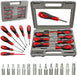 35 Piece Chrome Vanadium Magnetic Screwdriver Bit Tool Set + Cordless Rechargeable Electric Screwdriver
