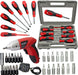 35 Piece Chrome Vanadium Magnetic Screwdriver Bit Tool Set + Cordless Rechargeable Electric Screwdriver