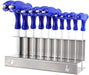 10 Piece T Handle Metric Hex Allen Key CR-V Screwdriver Set + Stand