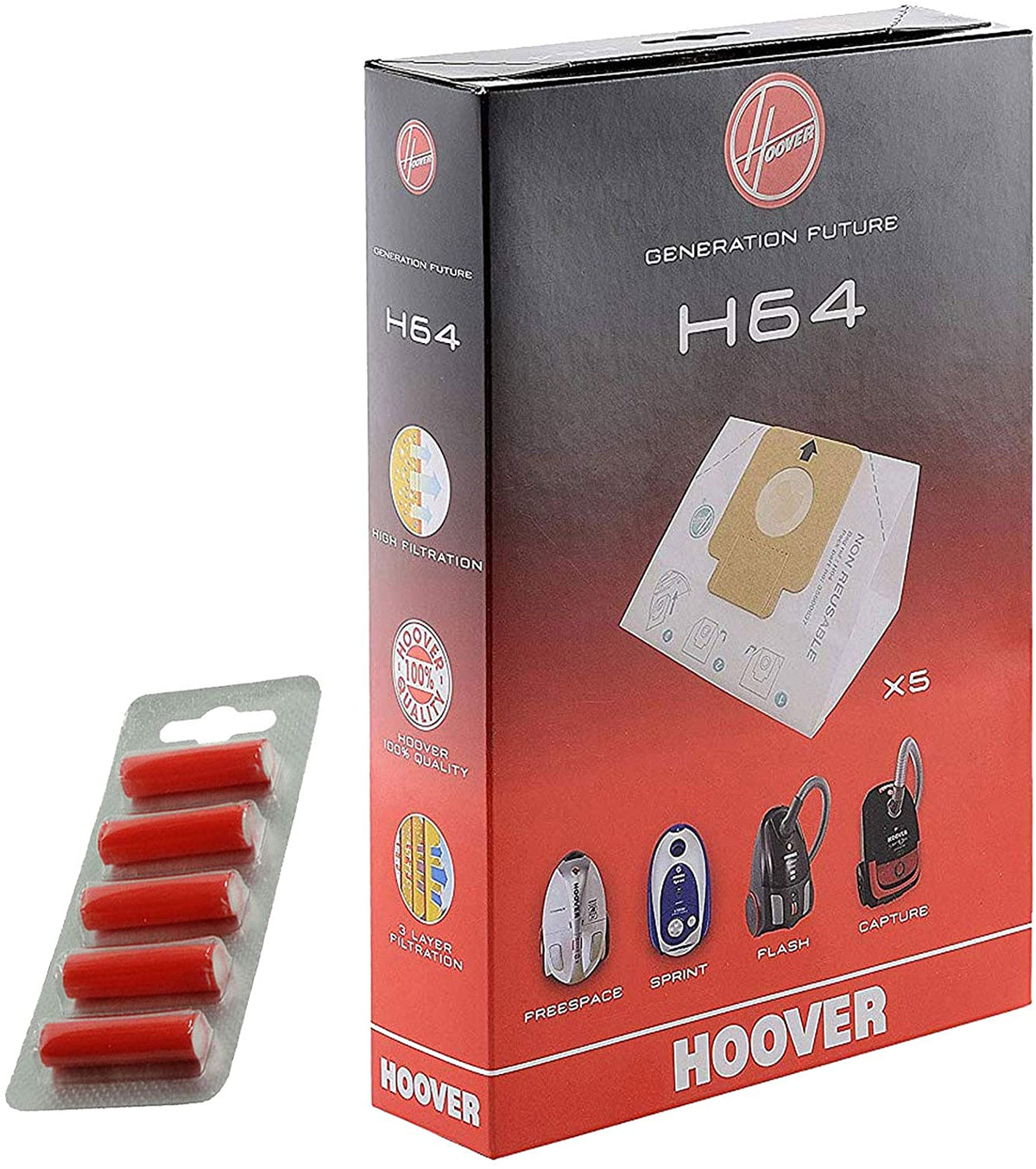 Sacchetto per aspirapolvere da 5 pezzi adatto per sacchetti per aspirapolvere Bosch originali Hoover tipo P 468264 461707 6 Sacchetto per aspirapolvere da 5 pezzi adatto per sacchetti per aspirapolvere Bosch originali Hoover tipo P 468264 461707 6